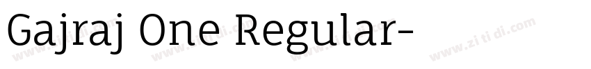 Gajraj One Regular字体转换 Gajraj One Regular字体转换